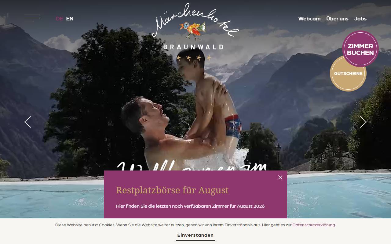 Anteprima del sito: Familienhotel Campagna Sagl