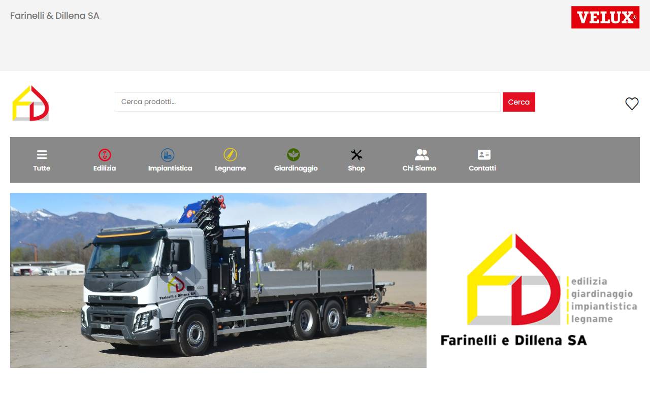 Anteprima del sito: Farinelli e Dillena SA