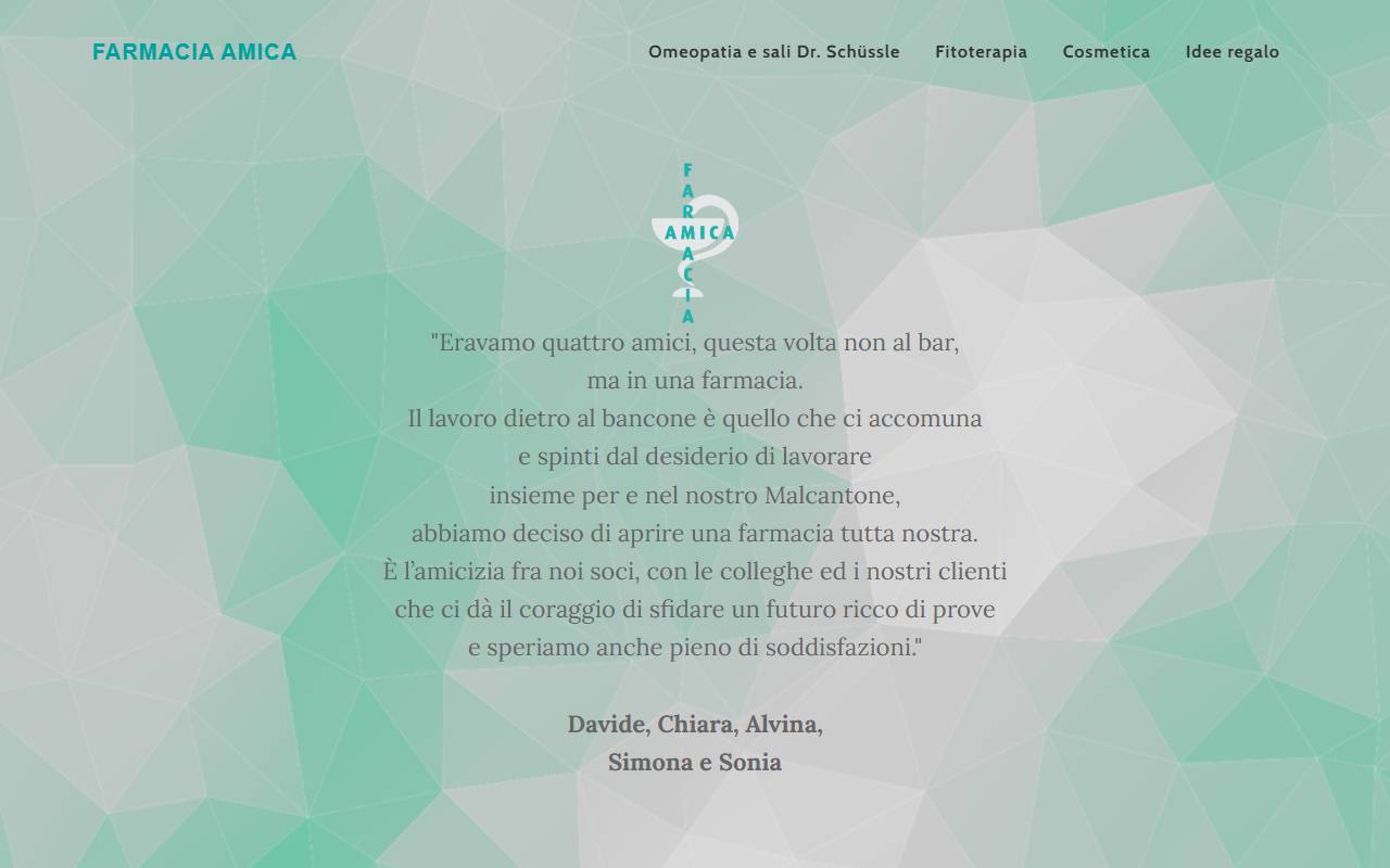Anteprima del sito: FARMACIA AMICA SA