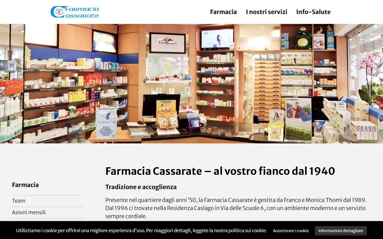 Anteprima del sito: Farmacia Cassarate di Franco Thomi