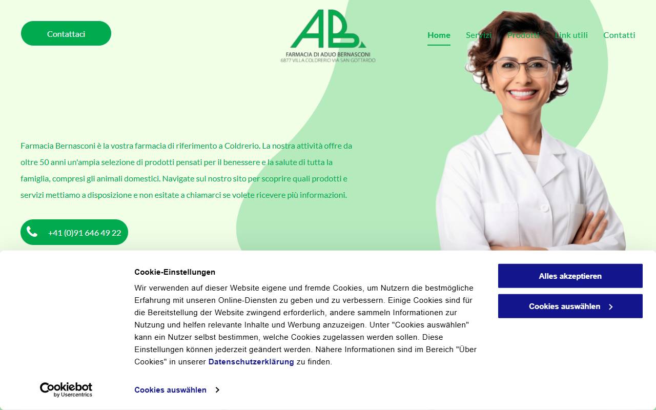Anteprima del sito: FARMACIA BERNASCONI