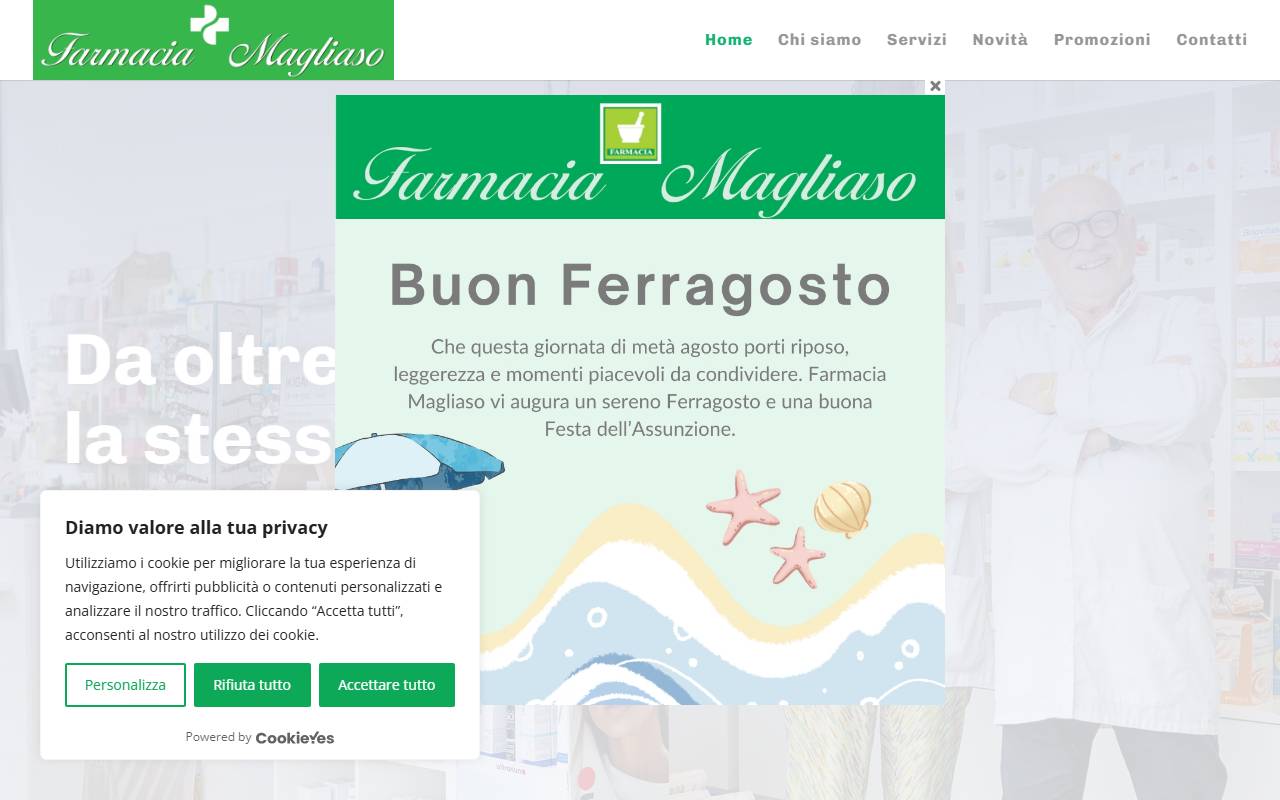 Anteprima del sito: Farmacia Magliaso Sagl