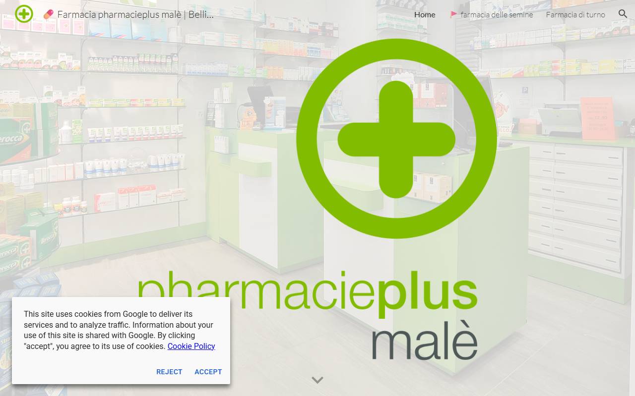 Anteprima del sito: Farmacia Malè SA