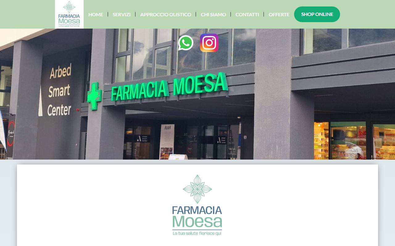 Anteprima del sito: Farmacia Moesa Sagl