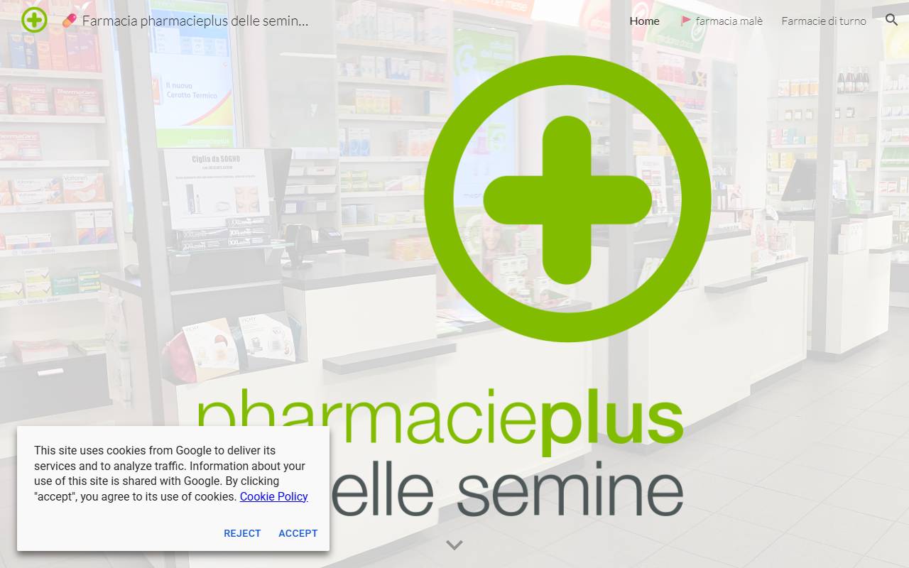 Anteprima del sito: Farmacia delle Semine SA