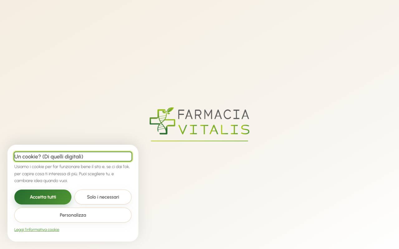 Anteprima del sito: Farmacia Vitalis Sagl