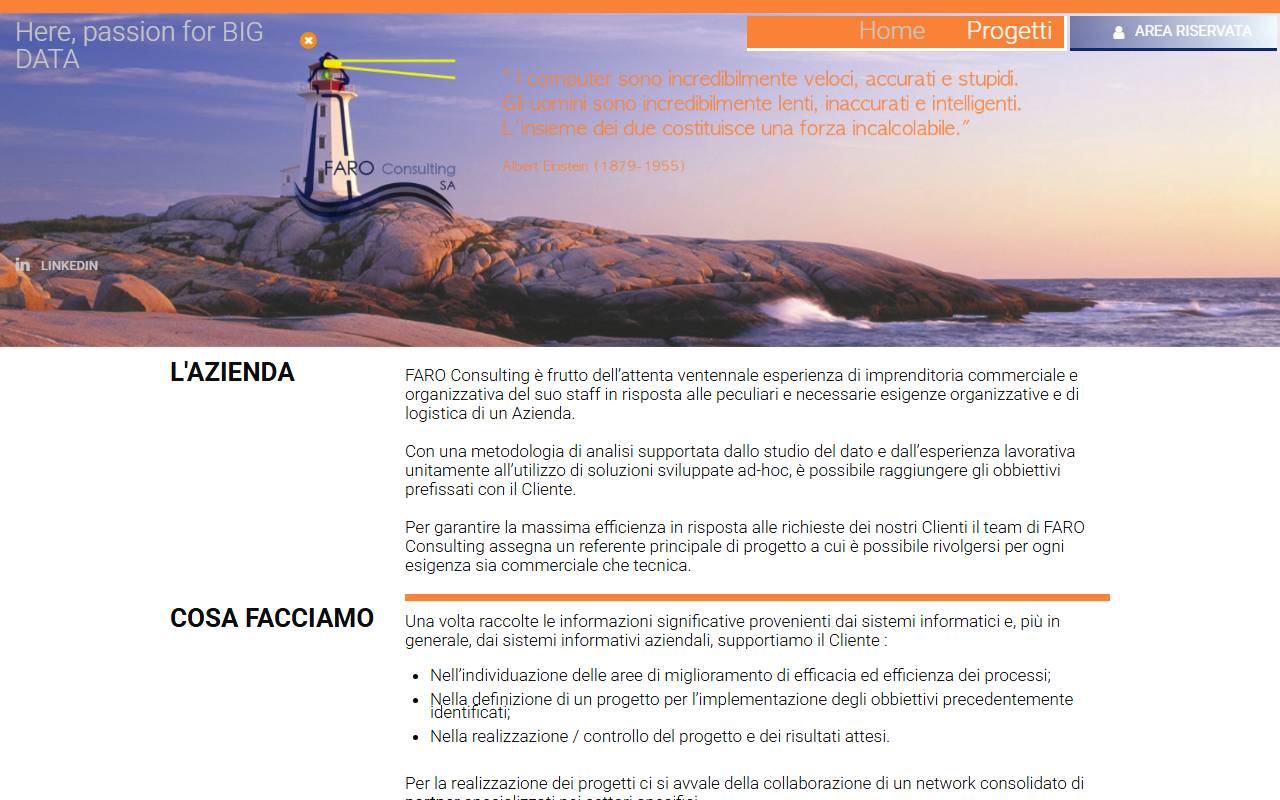 Anteprima del sito: FARO Consulting SA