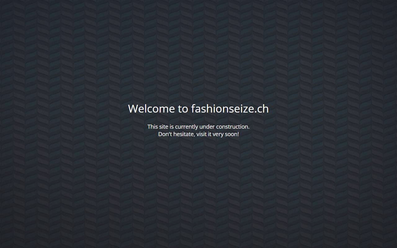 Anteprima del sito: FASHION SEIZE SA