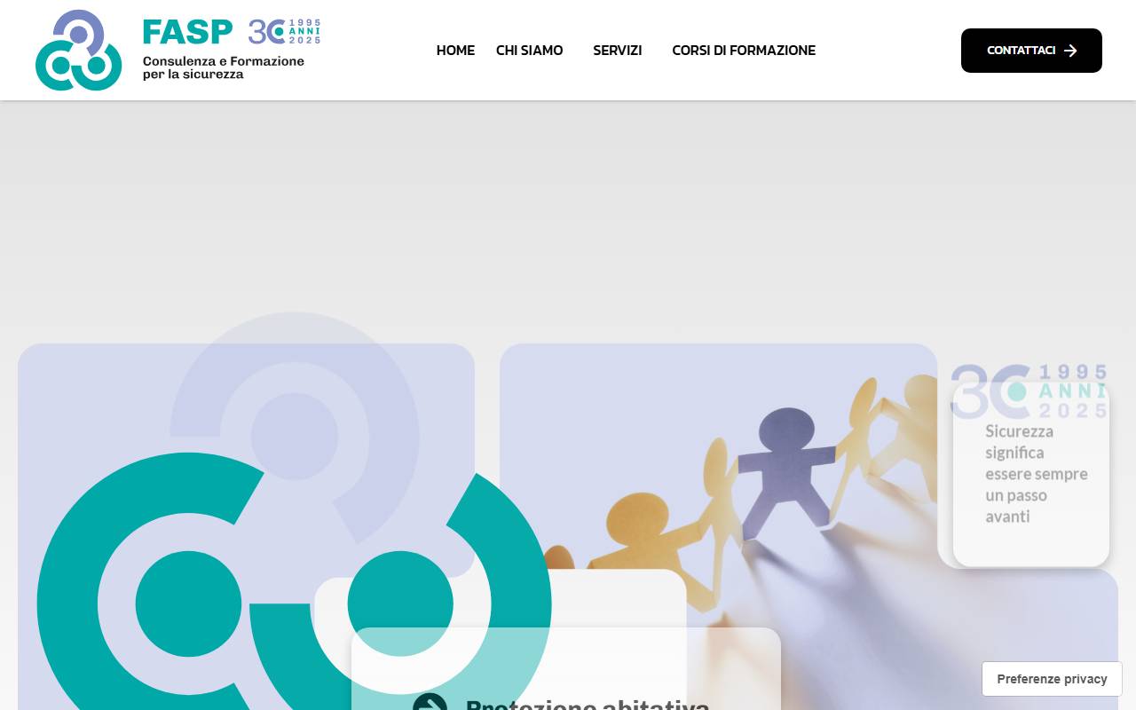 Anteprima del sito: FASP Sagl