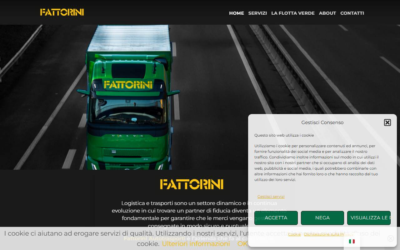 Anteprima del sito: Fattorini Autotrasporti Sagl