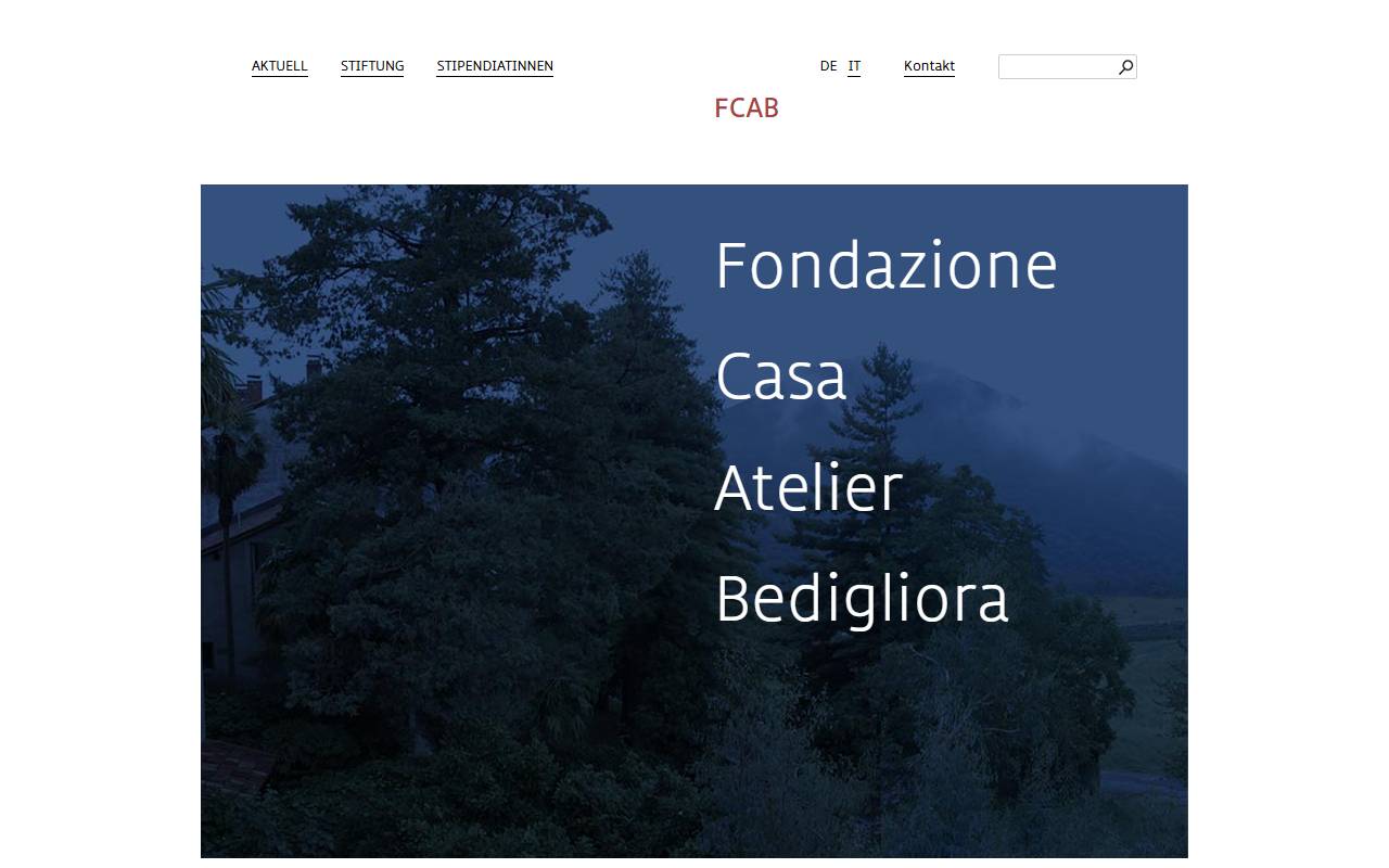 Anteprima del sito: FONDAZIONE CASA ATELIER BEDIGLIORA