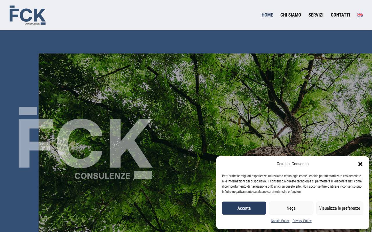 Anteprima del sito: FCK CONSULENZE SA