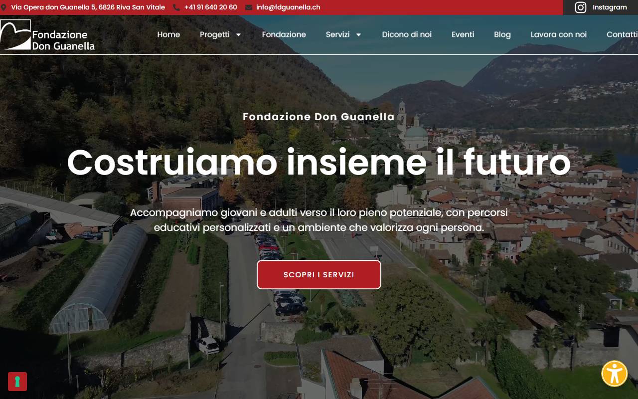 Anteprima del sito: Fondazione Don Guanella