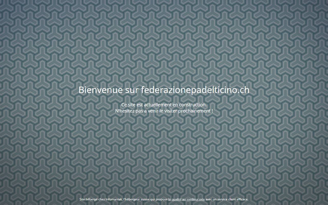 Anteprima del sito: Federazione Padel Ticino