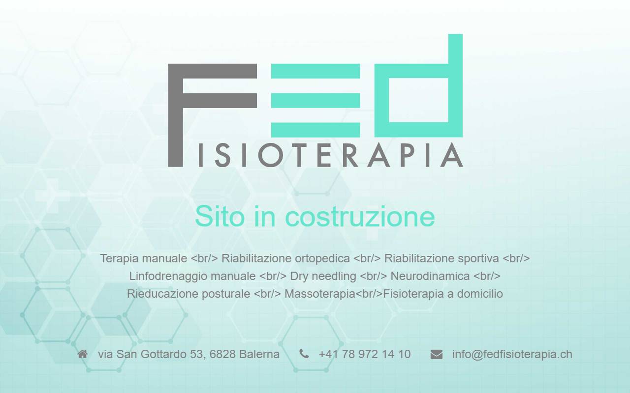 Anteprima del sito: FED Fisioterapia Elisa Duvia