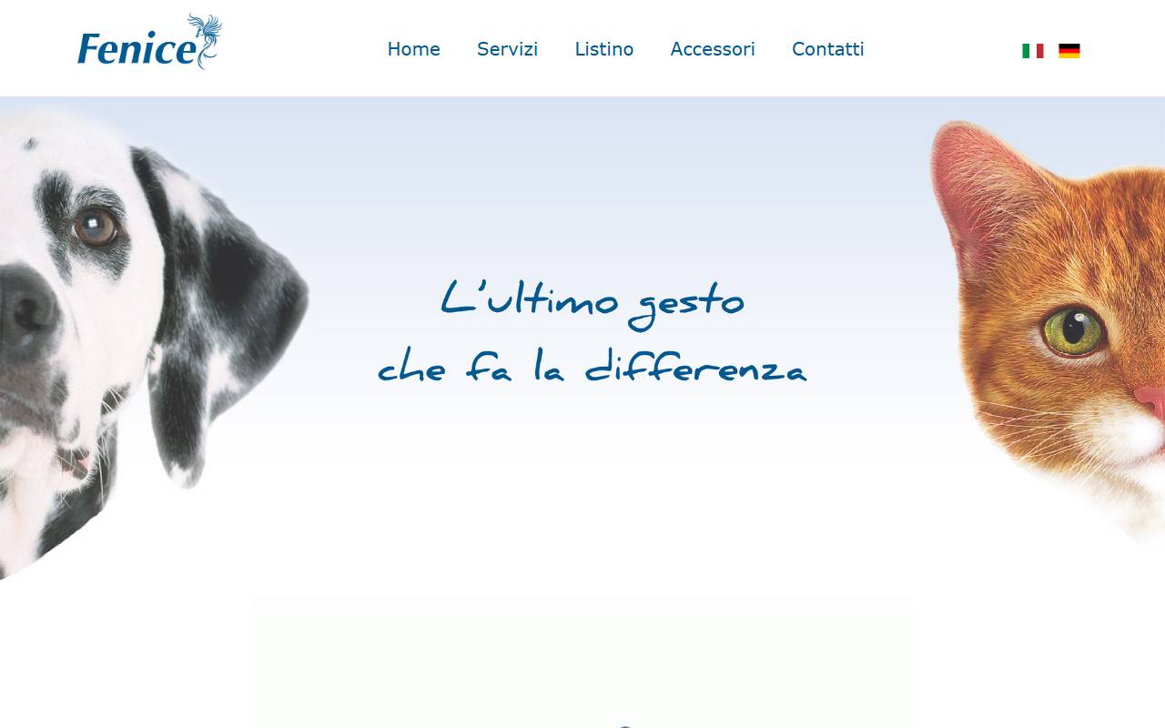 Anteprima del sito: FENICE SERVIZI PER ANIMALI DOMESTICI SAGL