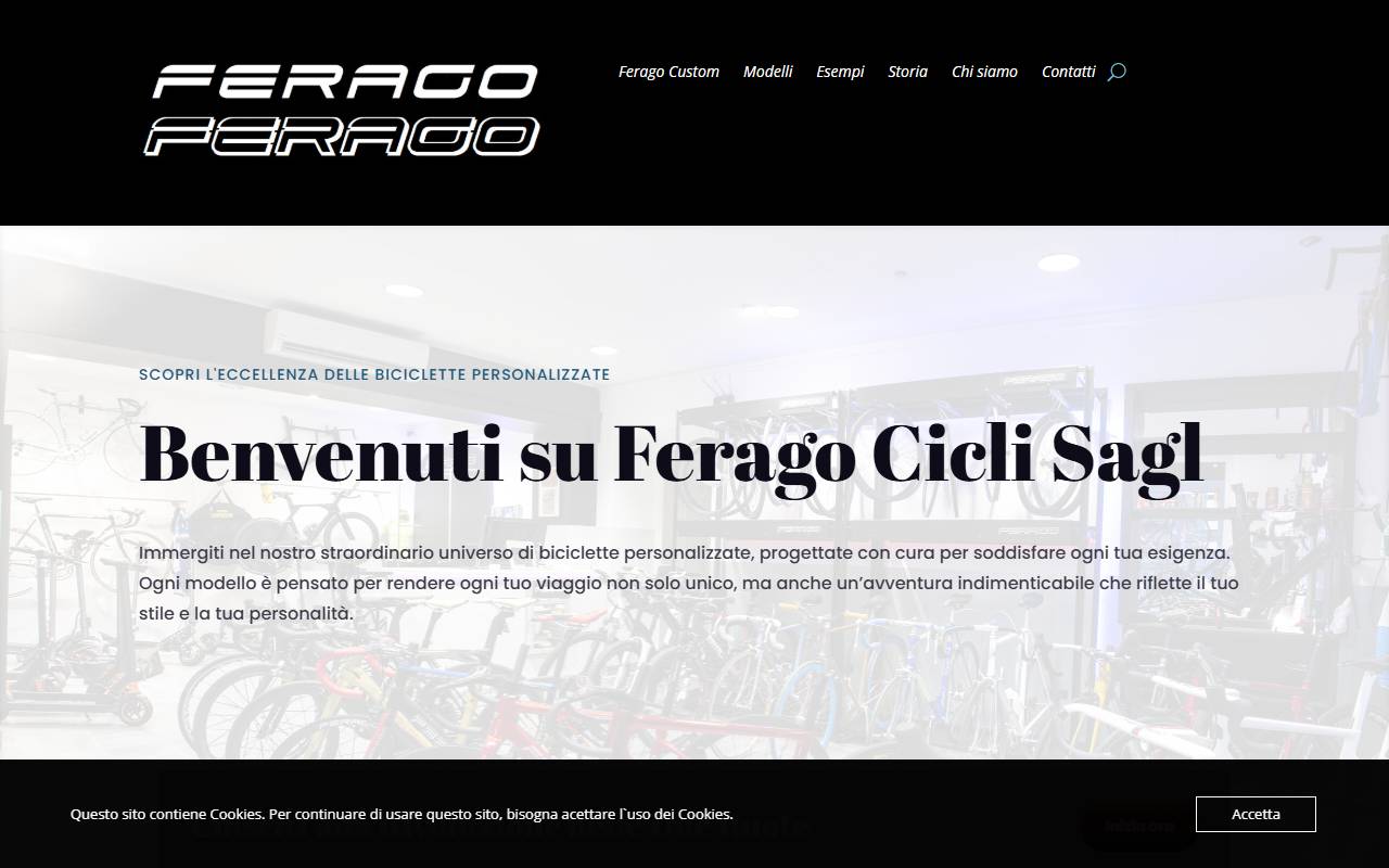 Anteprima del sito: FERAGO CICLI SAGL