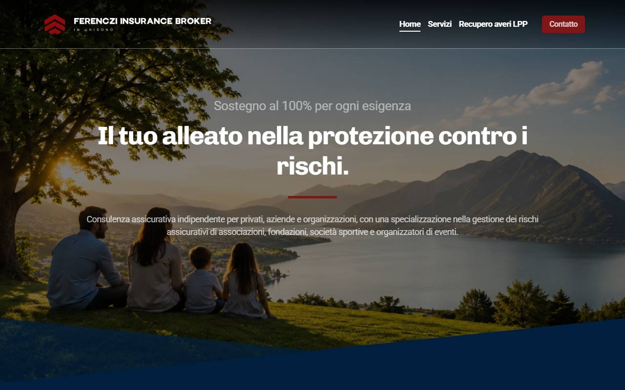 Anteprima del sito: Ferenczi Insurance Broker