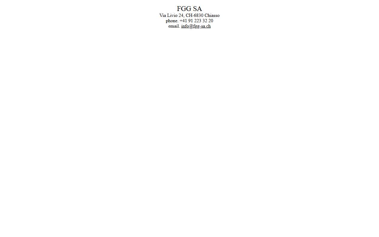 Anteprima del sito: FGG SA