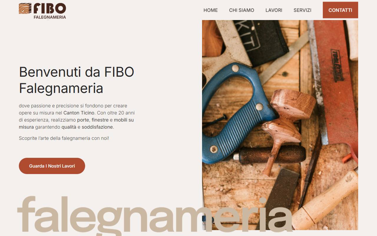 Anteprima del sito: Fibo Falegnameria Sagl