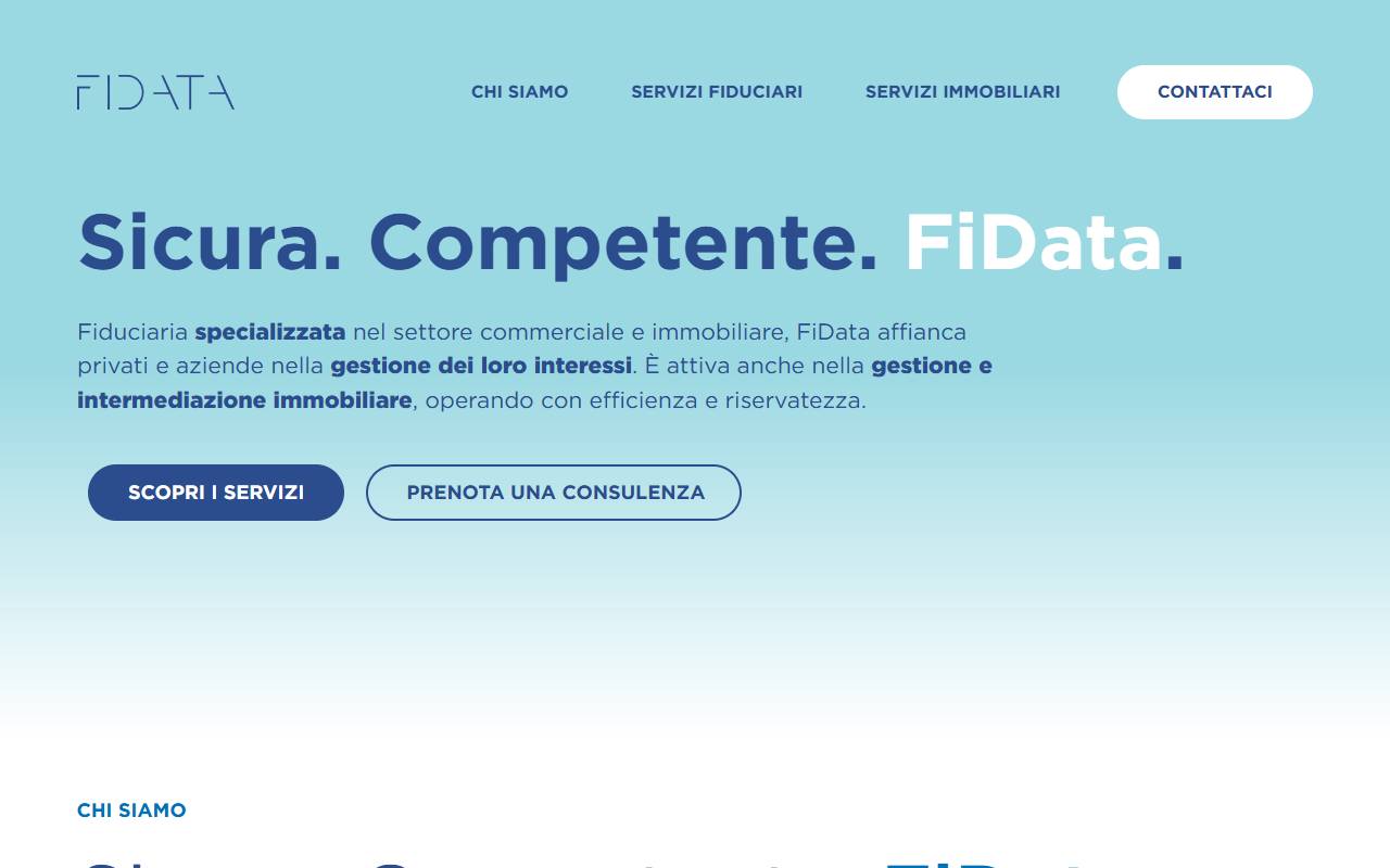 Anteprima del sito: FiData SA