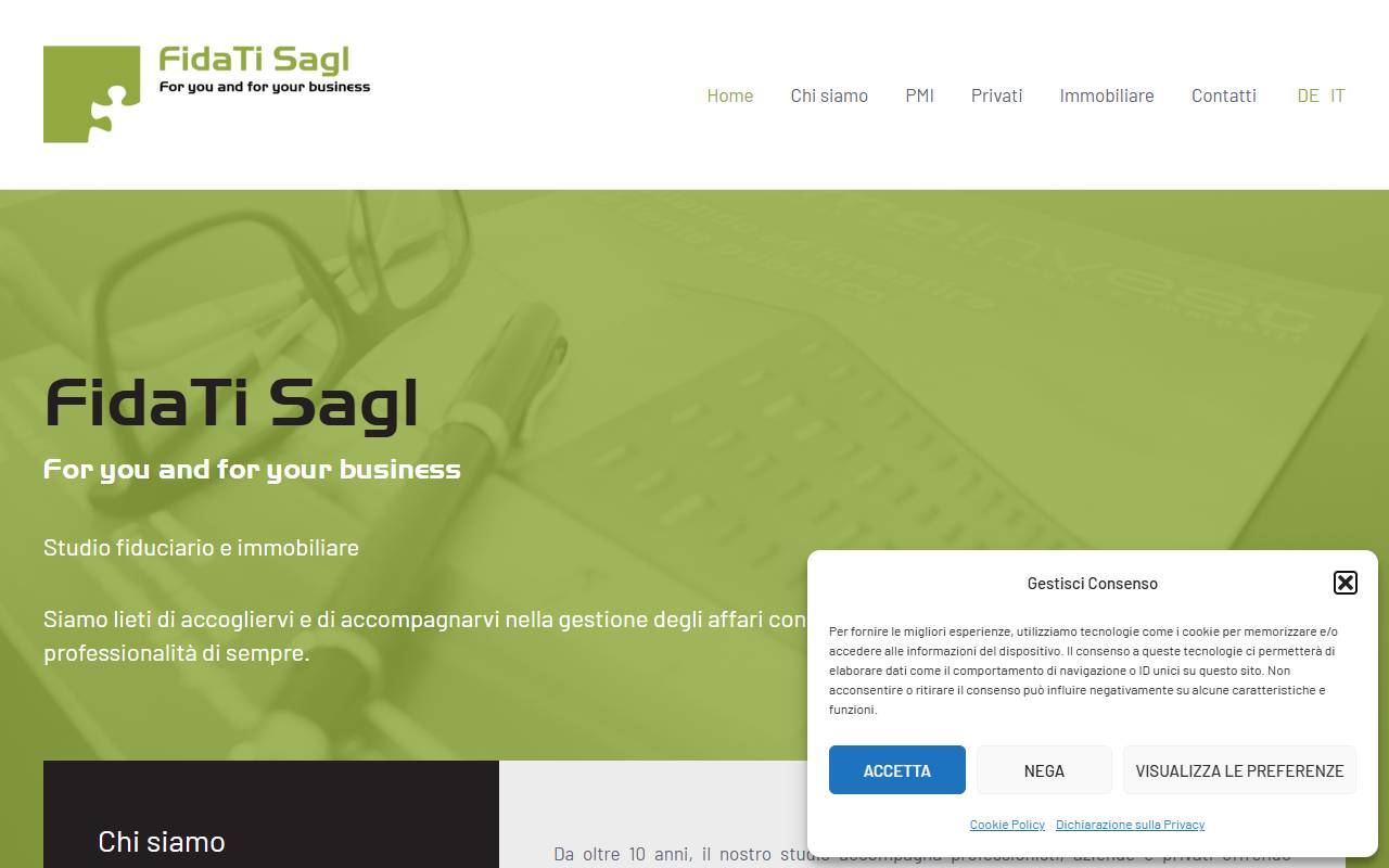 Anteprima del sito: FidaTi Sagl