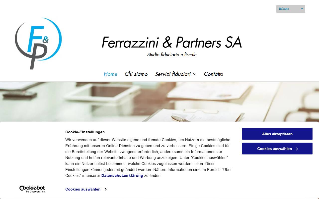 Anteprima del sito: Ferrazzini & Partners SA
