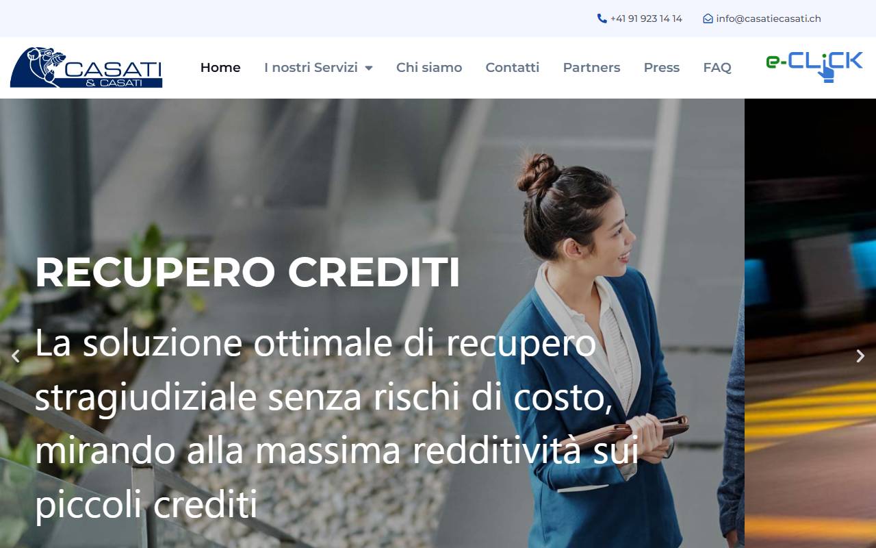Anteprima del sito: FIDUCIARIA CASATI & VESCOVI SA