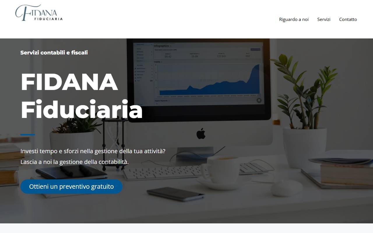 Anteprima del sito: Fidana Fiduciaria di Kovacevic