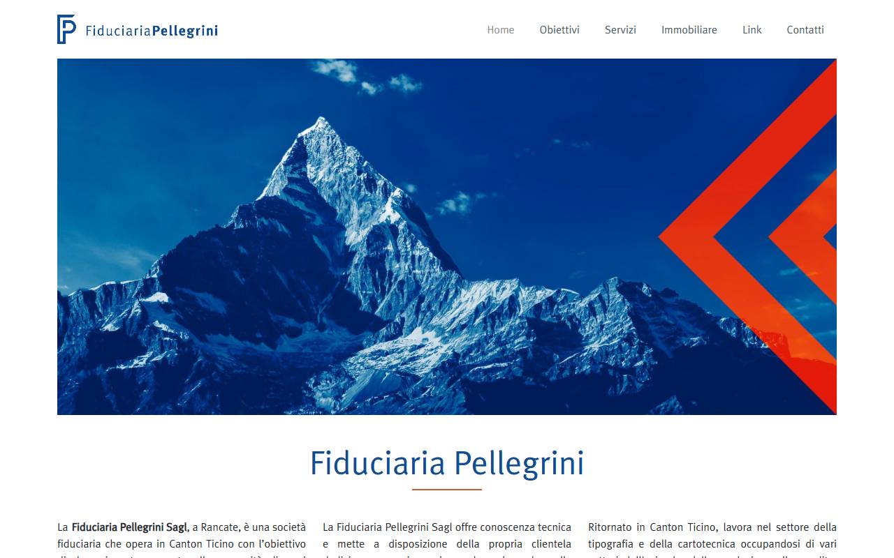 Anteprima del sito: Fiduciaria Pellegrini Sagl