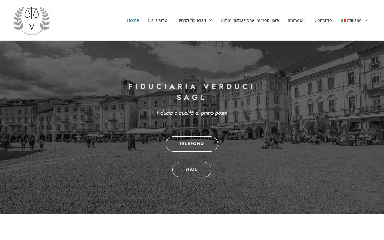 Anteprima del sito: Fiduciaria Verduci Sagl