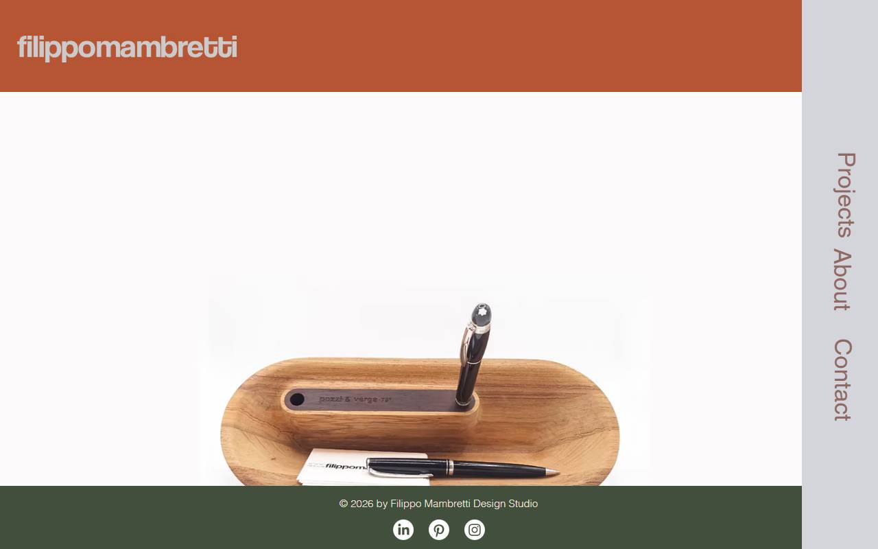 Anteprima del sito: Mambrò Design Studio di Filippo Mambretti