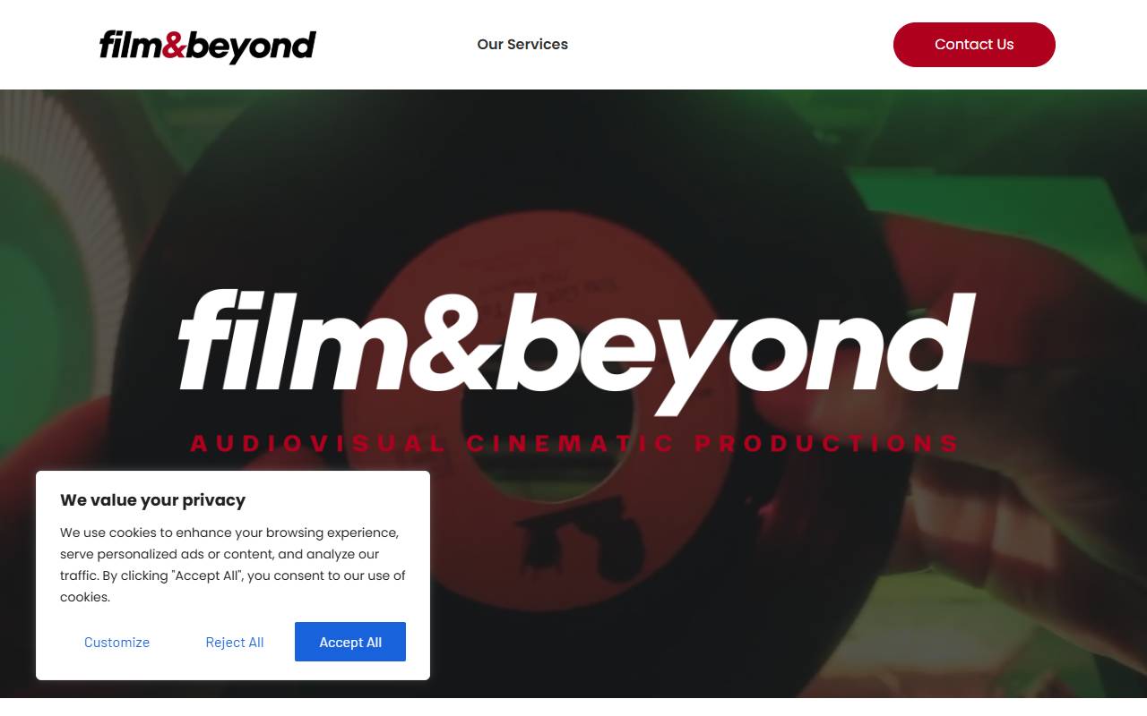 Anteprima del sito: Film&Beyond GmbH