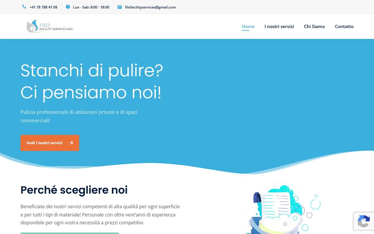 Anteprima del sito: FILO FACILITY SERVICES Sagl