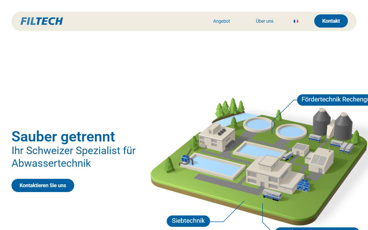 Anteprima del sito: FILTECH Swiss SA