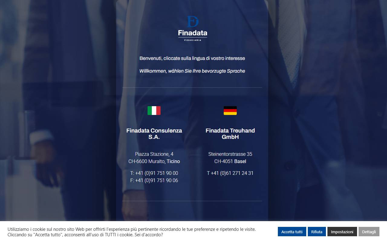 Anteprima del sito: Finadata Consulenza SA