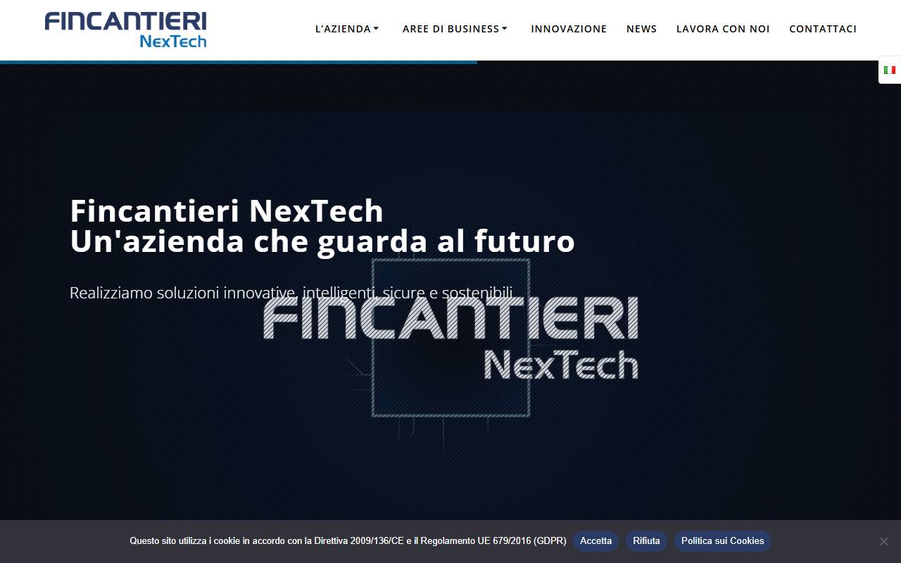 Anteprima del sito: Fincantieri NexTech S.p.a., Milano (IT), succursale di Lugano