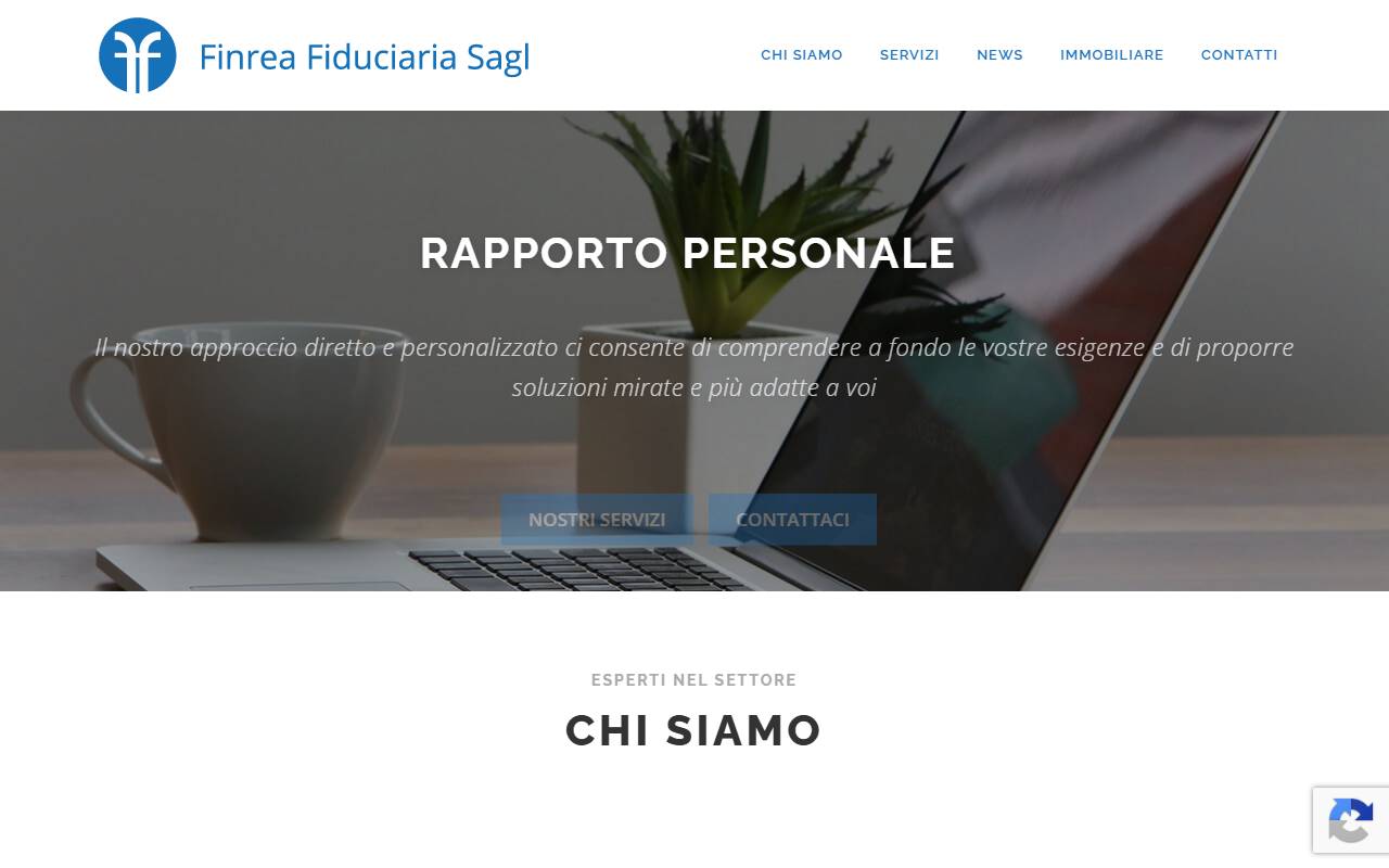 Anteprima del sito: Finrea Fiduciaria Sagl