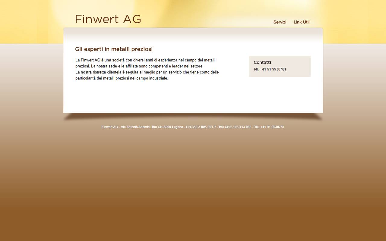 Anteprima del sito: Finwert AG