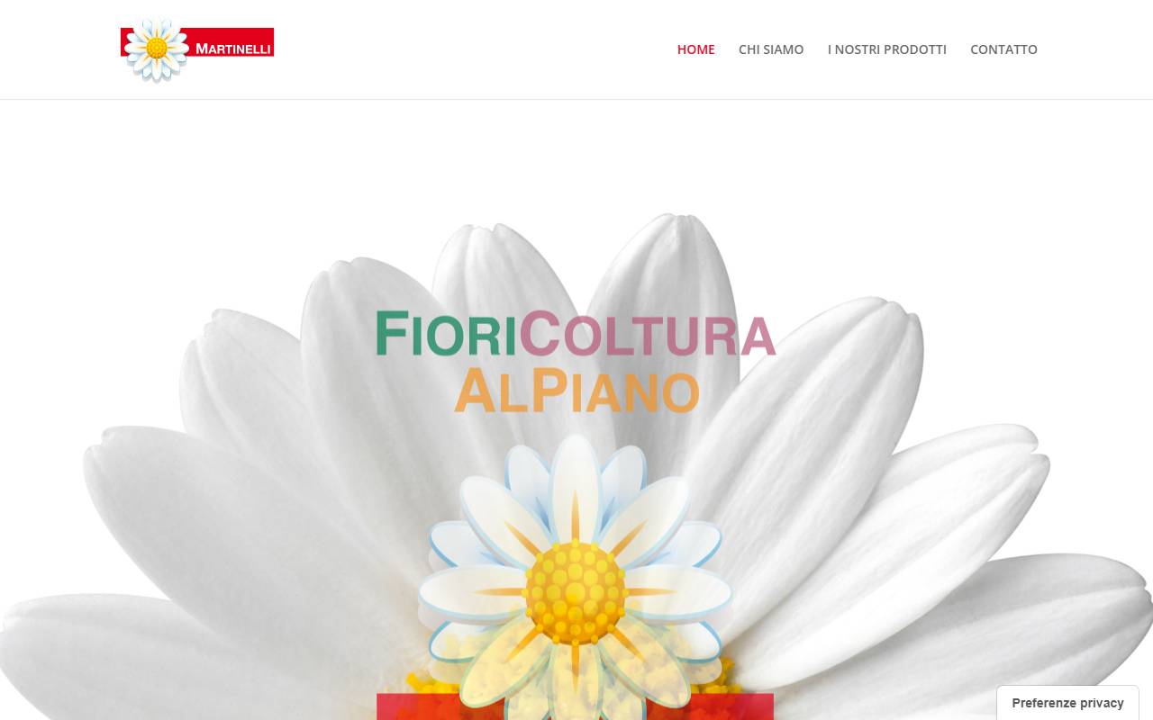Anteprima del sito: Fioricoltura Martinelli Sagl
