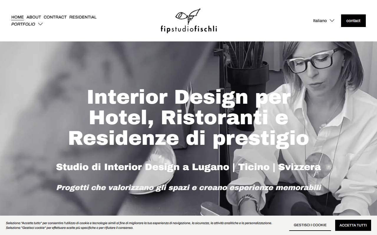 Anteprima del sito: FIP Studio Fischli SA