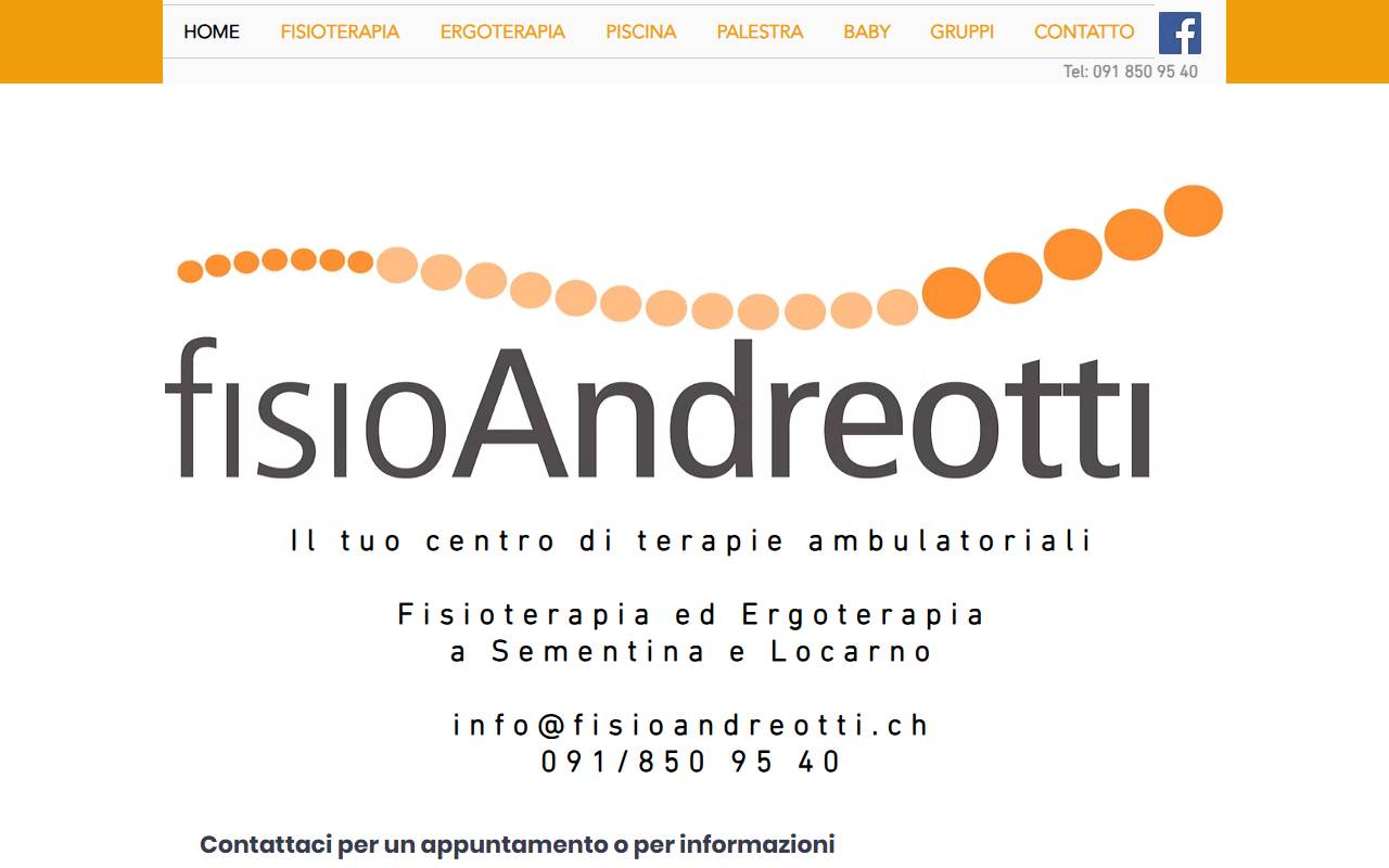 Anteprima del sito: fisioAndreotti & Co. SA