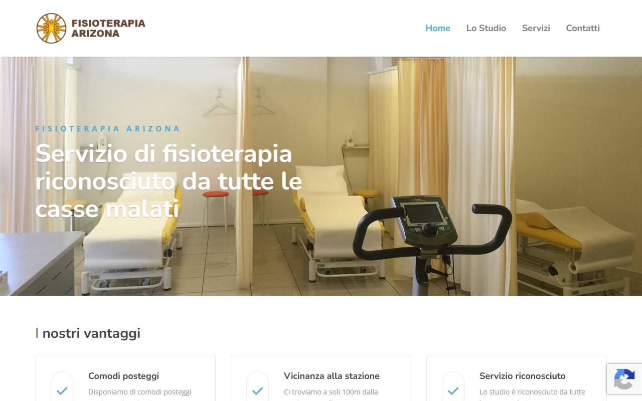 Anteprima del sito: Fisioterapia Arizona di Salvatore Fabio