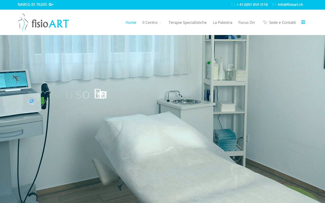 Anteprima del sito: Fisioterapia fisioART, di Michel Rozzi