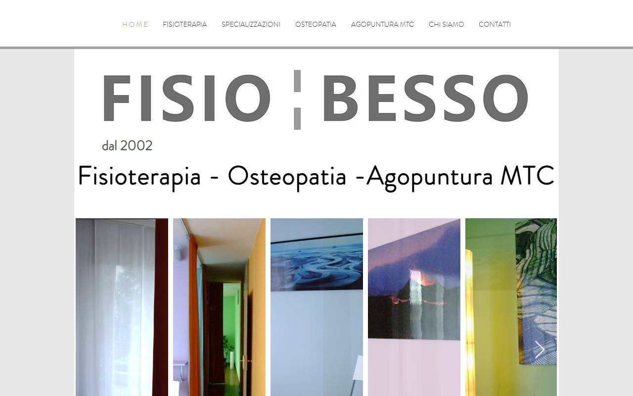 Anteprima del sito: FISIO BESSO Sagl