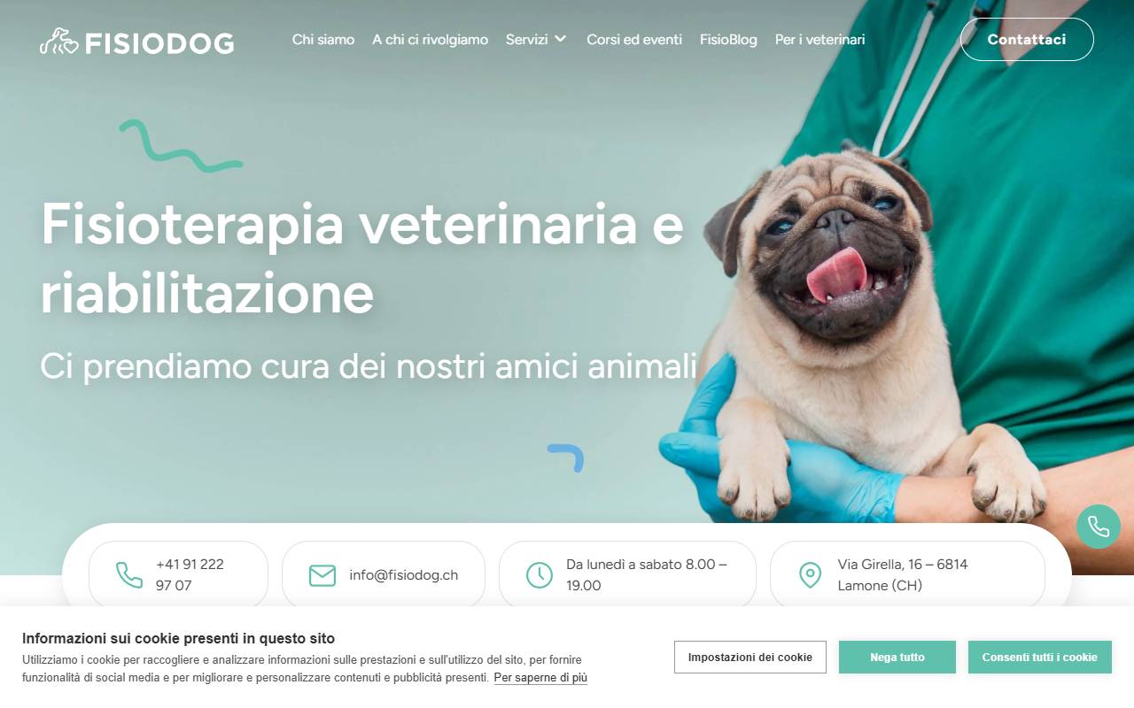 Anteprima del sito: FisioDog sagl