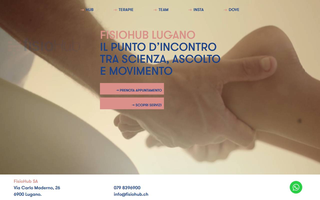 Anteprima del sito: FisioHub SA