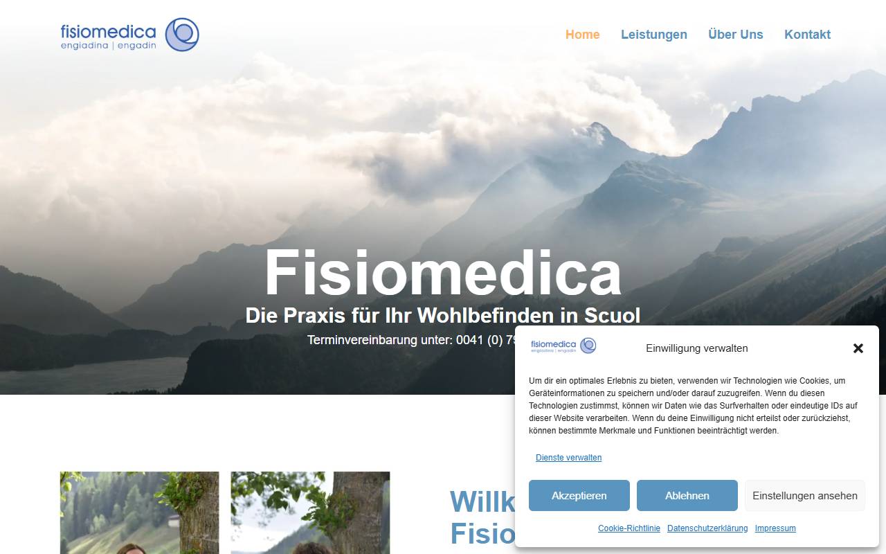 Anteprima del sito: Fisiomedica di Marco Massimo Calì