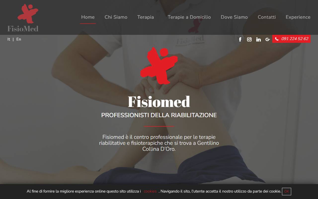 Anteprima del sito: FISIOMED TICINO SAGL