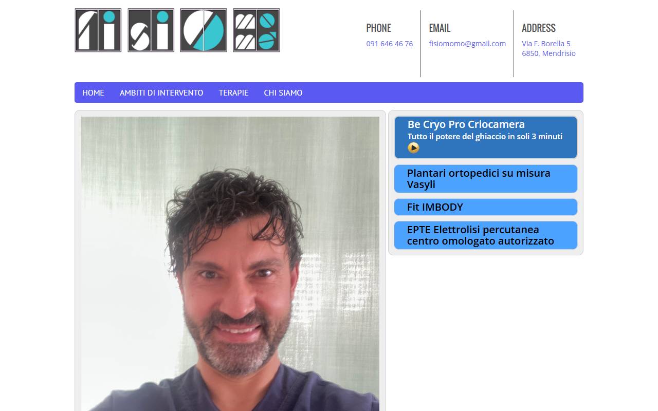 Anteprima del sito: MoMò Fisio & Beauty Sagl